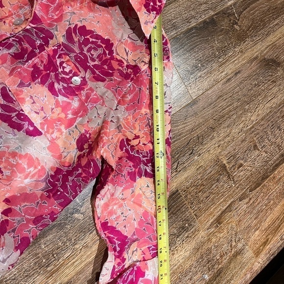 2/40$ Hearts of palm size 14 colorfull blouse - Picture 6 of 8